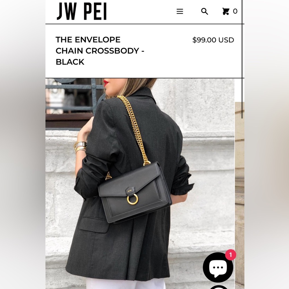 JW PEI THE ENVELOPE CHAIN CROSSBODY BAG